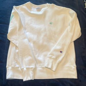White Champion Crewneck